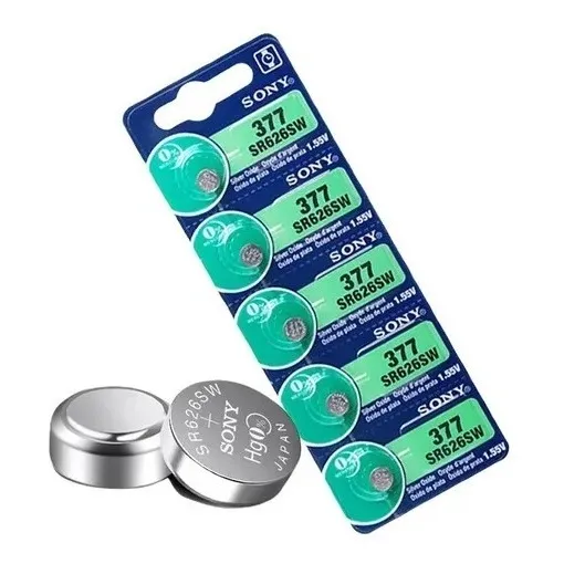 Baterías 377 Pila De Botón Sony Sr626sw Blíster 5und