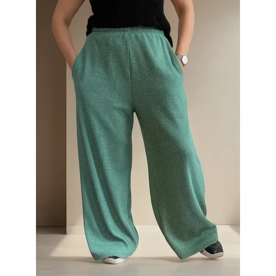 Pantalón Palazzo Morley Bruselas Verde