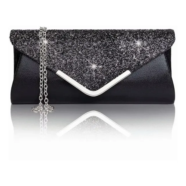 Bolso De Mano De Fiesta De Lentejuelas Mujer Cartera Clutch