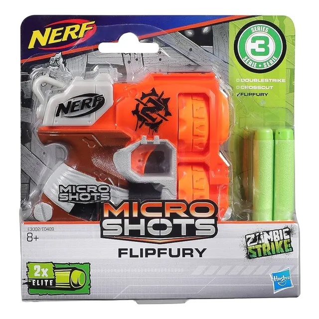 Nerf Micro Shots Flipfury Zombie Strike Lanzador