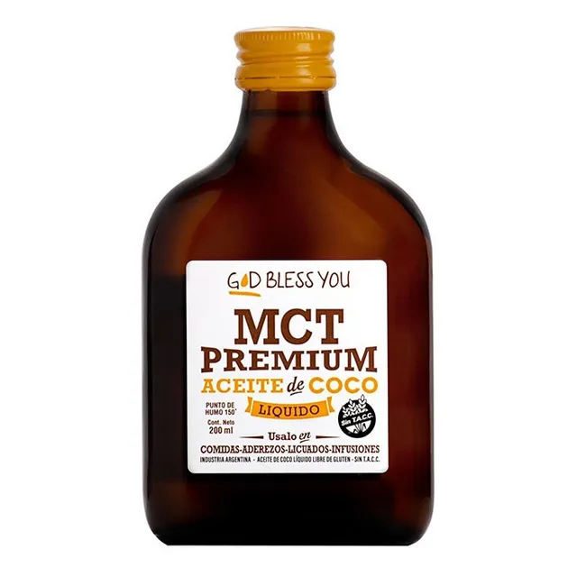 Aceite De Coco Liquido Mct Premium  God Bless You 200ml