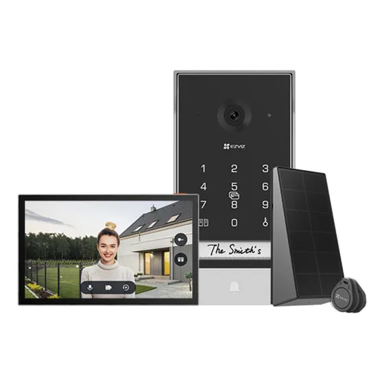 Kit Portero Eléctrico Inalámbrico Ezviz Ep7 3mp Solar Ezviz Color Gris oscuro