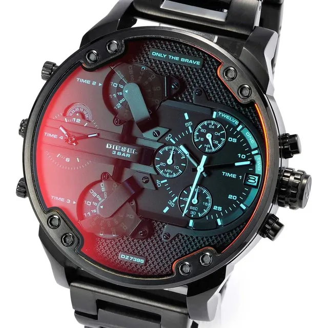 New Diesel Mr Daddy De Acero Inoxidable For Hombre Reloj