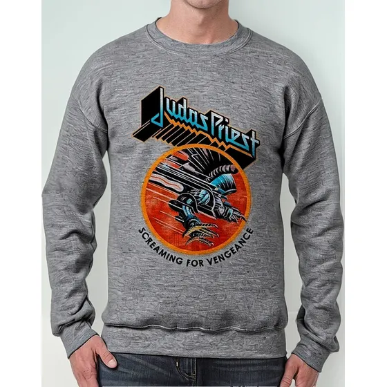 Buzo Hoddie Básico Judas Priest 01 Rock