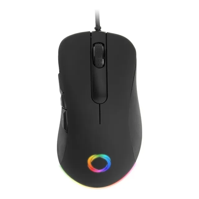 Mouse Gaming Nibio Rule Mg1000 16000 Dpi Rgb Color Negro