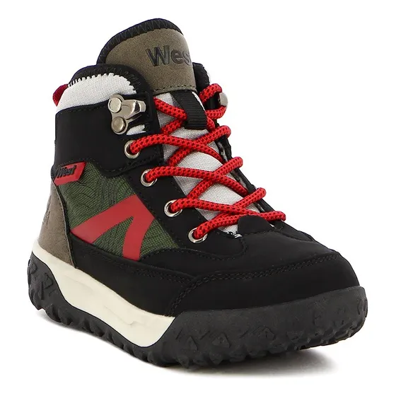 Bota Niño West Explorer - Negro/rojo