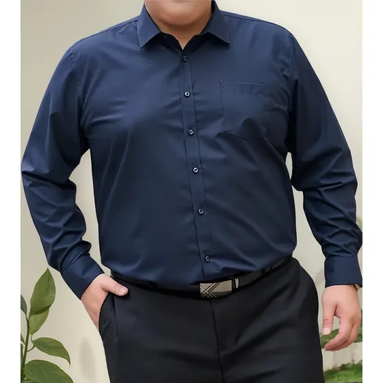 Camisa Seda Corte Clasico Talle Especial Ver Tabla Medidas