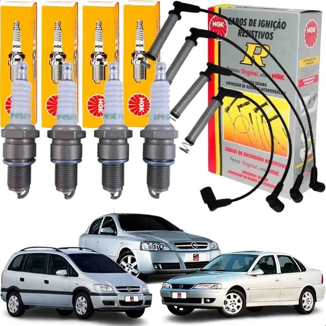 Kit Jogo Velas Ignicao + Cabos (ngk) Astra Vectra Zafira