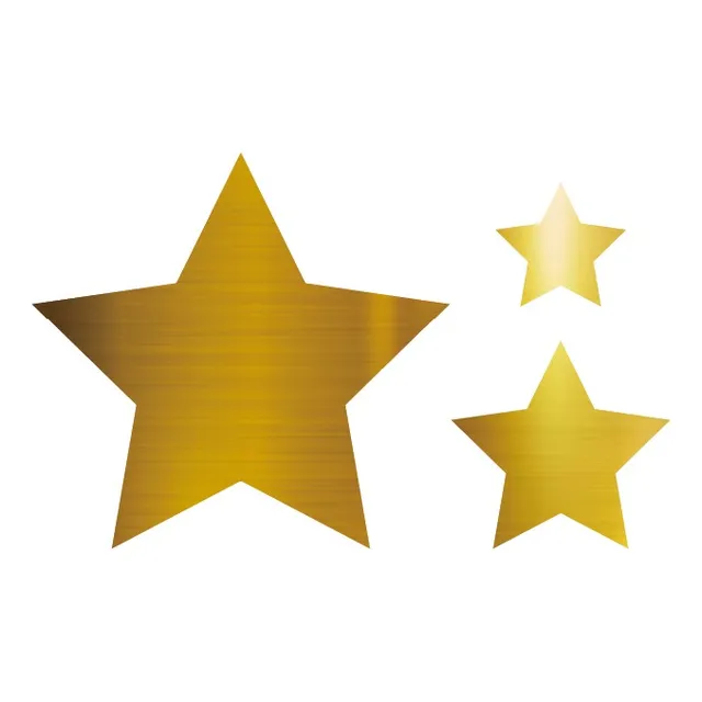 50 Estrellas Adhesivas Doradas Sticker