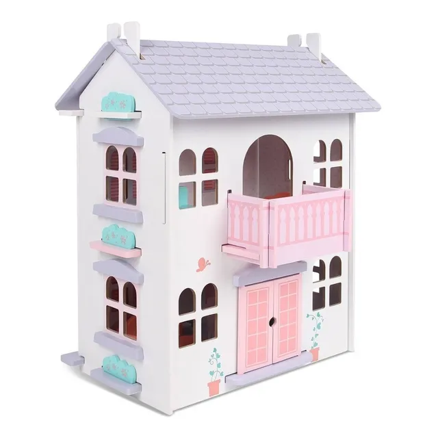 Casa De Muñecas Para Niñas Edufun De Madera 10 Pcs