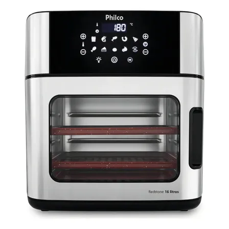 Fritadeira Air Fryer Philco Paf16a 4 Em 1 Painel Digital 16l Preto 220v