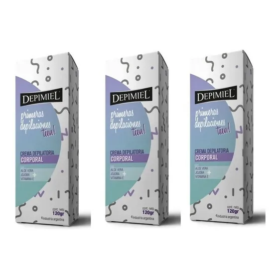Crema Depilatoria Depimiel 1ras Depilaciones X3 120gr