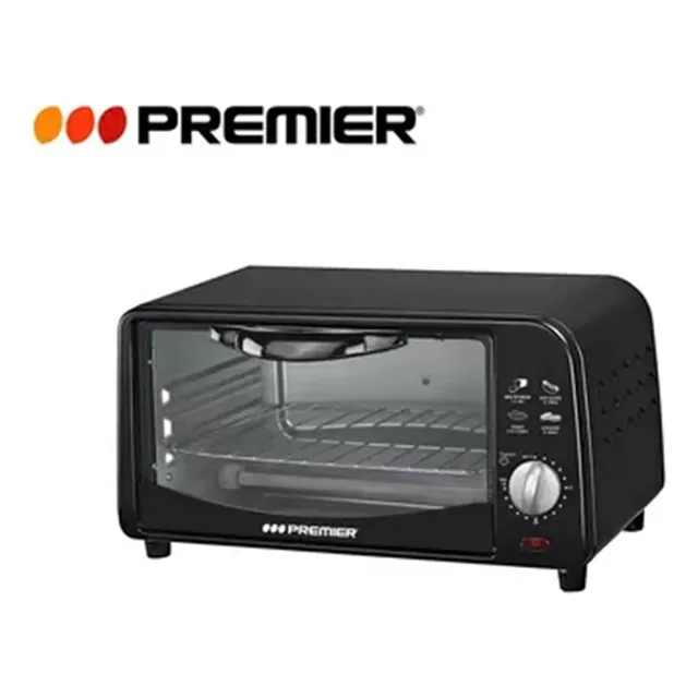 Horno Eléctrico Premier Negro 800w 9l De Mesa Con Timer
