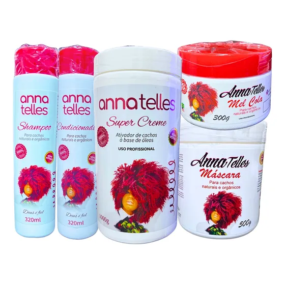 Kit Shampoo Condicionador Máscara Mel Cola 300g Super Creme