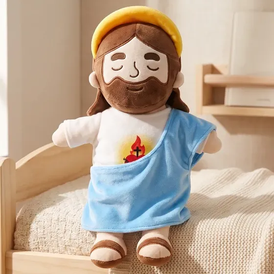 Peluche Jesús Musical Figura Religiosa