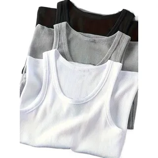Kit 3 Regatas Masculina Modelo Americano Canelada Tendencia Kit 3 Regatas Masculina Modelo Americano Canelada Tendencia