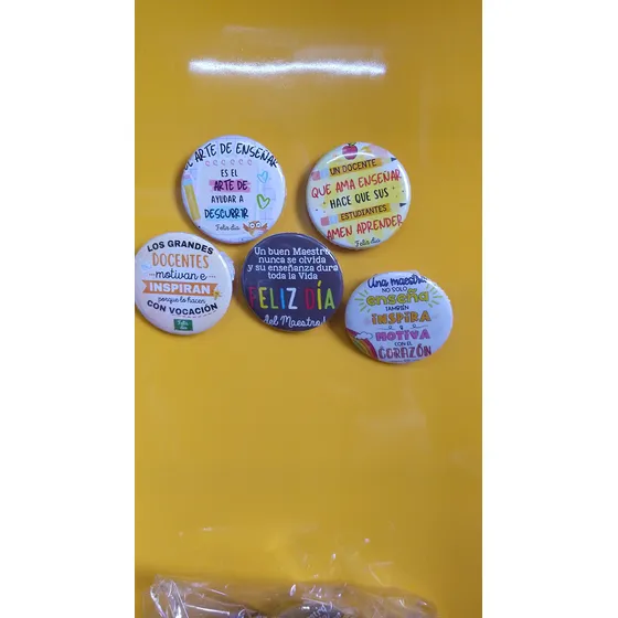Chapas Tipo Prendedor O Alfiler 5.5mm O 4 Mm