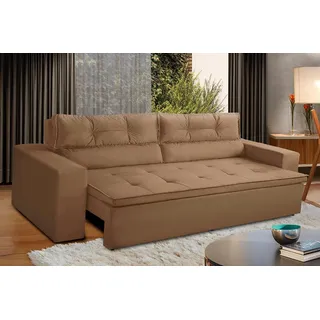 SofĂĄ RetrĂĄtil ReclinĂĄvel 3 Lugares Molas 1,80m Vegas Suede SofĂĄ RetrĂĄtil ReclinĂĄvel 3 Lugares Molas 1,80m Vegas Suede