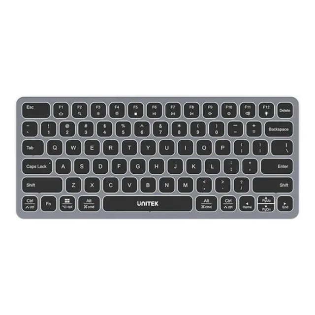 Teclado Con Hub Usb-c Unitek 9 En 1 - 3 Usb-a, Hdmi, Usb-c
