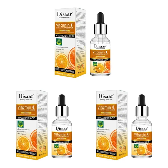 Pack 3 Serum Vitamina C + Acido Hialuronico Disaar 30ml