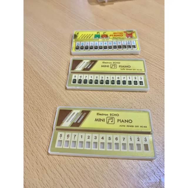 Mini Pianos Electron Echo Retro 80s A Revisar Lote Amarillo