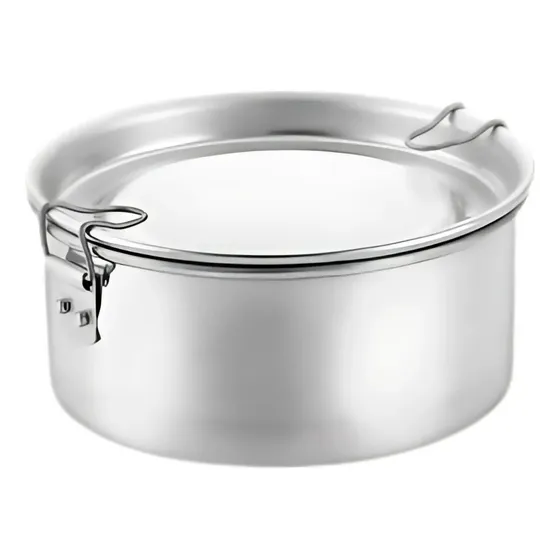 Marmita Aluminio Reforçado Almoço Jantar Redonda N14 1 Litro