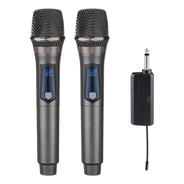 Microfonos Gc W2 Universales Mano 2 Inalambrico Receptor Uhf