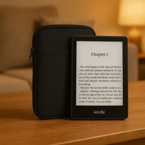 E-Reader Kindle Voyage 4GB preto com tela de 6