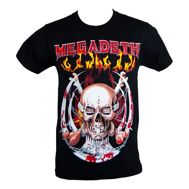 Megadeth Vic Rattlehead Fuego Remera Mustaine Talle Grande