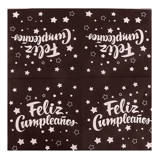 Servilletas Feliz Cumpleaños 33x33 Doble Hoja