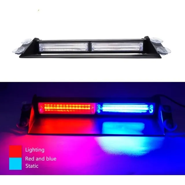 Kit Luces Estrobos Policiales Led 12v Parabrisas De 27 Cm
