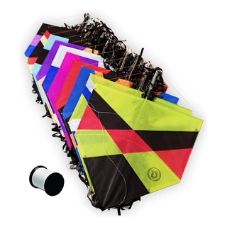 Kit 10 Pipas Luque 50 Cm + Linha - Diversas Cores Kit 10 Pipas Luque 50 Cm + Linha - Diversas Cores