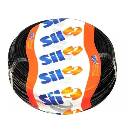 Fio Cabo Flexível 4mm 100 Metros Sil Cores