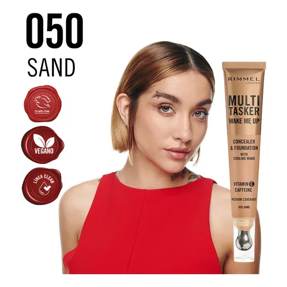 Base Corrector 2 En 1 Rimmel London Multitasker Sand 050
