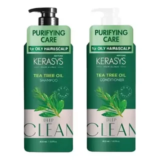 Kerasys Kit Kerasys Tea Tree Oil Shampoo 400ml E Condicionador 400ml
