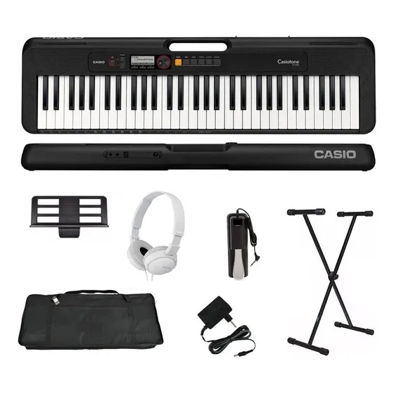 Teclado Casio Casiotone Ct-s200 61 Teclas Preto Kit
