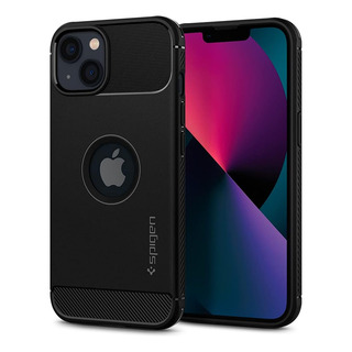 Funda Spigen Rugged Armor Para iPhone 13 Negro Funda Spigen Rugged Armor Para iPhone 13 Negro