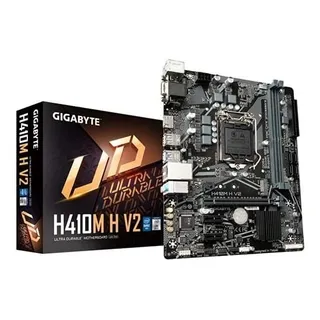 Placa MĂŁe Gigabyte H410m H V2 Ddr4 Socket Lga1200 M-atx Preto Placa MĂŁe Gigabyte H410m H V2 Ddr4 Socket Lga1200 M-atx Preto