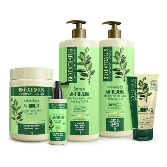 Kit Bio Extratus Antiqueda Jaborandi (1l/kg) Linha Completa