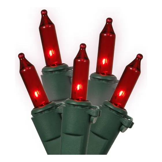 Ge Juego Mini Luz Cadena 100 Cable Plomo Rojo 20.6 Pie