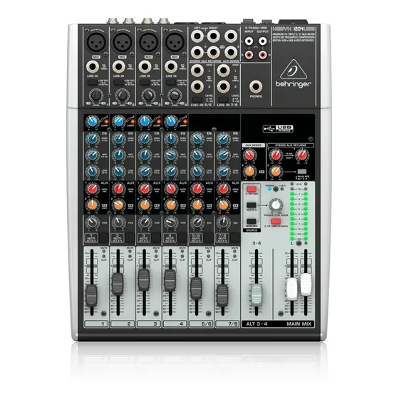 Mesa De Som Behringer Xenyx 1204usb Mixer Usb 12 Entradas