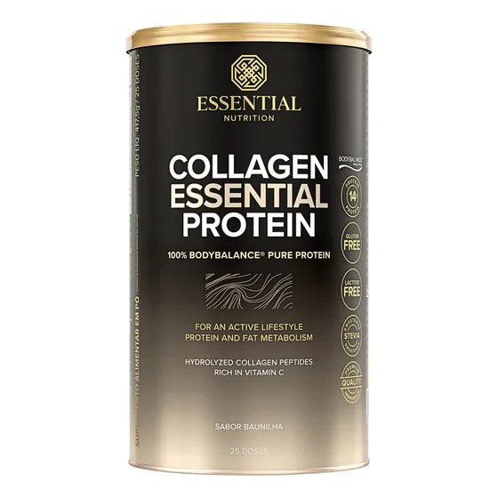 Suplemento en pó Essential Nutrition Premium Colágeno sabor baunilha x 432.5g