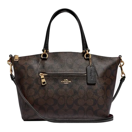 Cartera Satchel Coach F79998 Prairie Canvas Signature Marron