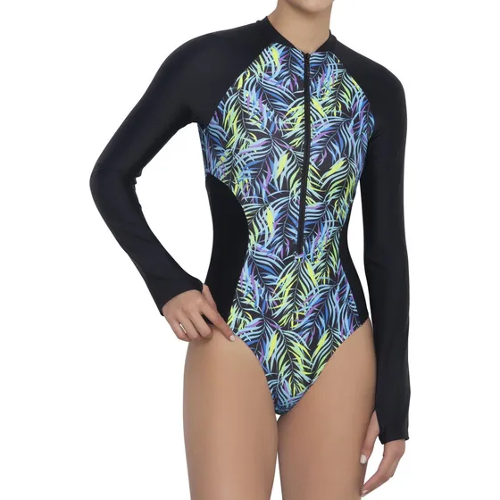 Traje De Baño Entero Manga Larga - Colortropic