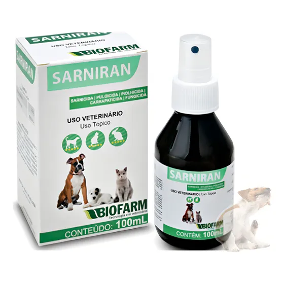 Remedio Para Dermatite Alergica Canina Sarniran 100ml