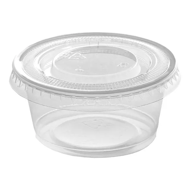 Pocillo Salsero Pp Con Tapa Pet (x 2.500) / 2 Oz / 60 Ml