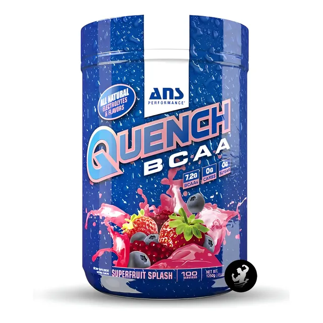 Quench Bcaa 100 Serv, Ans Performance Aminoácidos Bcaa Sabor Superfruit Splash