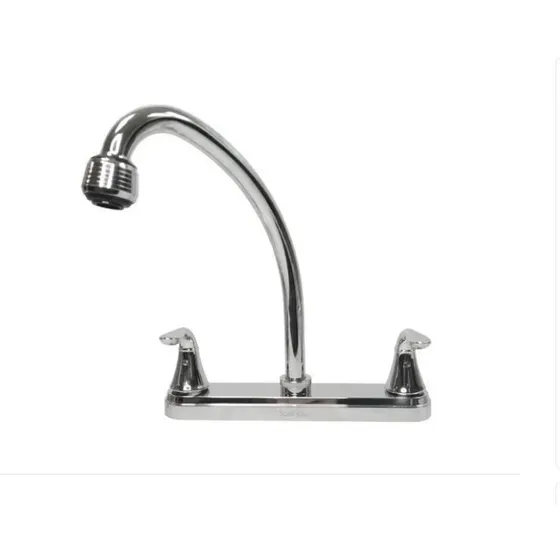 Llave P/fregadero C/ Aireador  De Acero Inox.(los Teques)