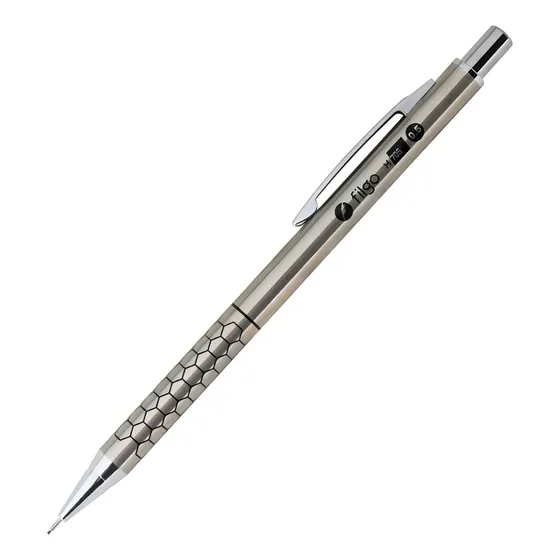 Lapiz Portaminas Filgo H 705 0.5 Mm Plateado De Metal