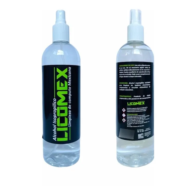 Alcohol Isopropílico 99.8% Puro 500ml. Licomex